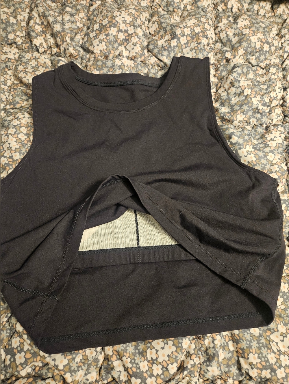 Crop Top With Built in Bra Boxing Muay Thai Jiu Jitsu Fitness Yoga Exercise L